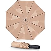 BAODINI Windproof Umbrella for Rain Folds Easily Automatic Open Close 46 inch Compact Travel Portable Umbrella for Men and Women