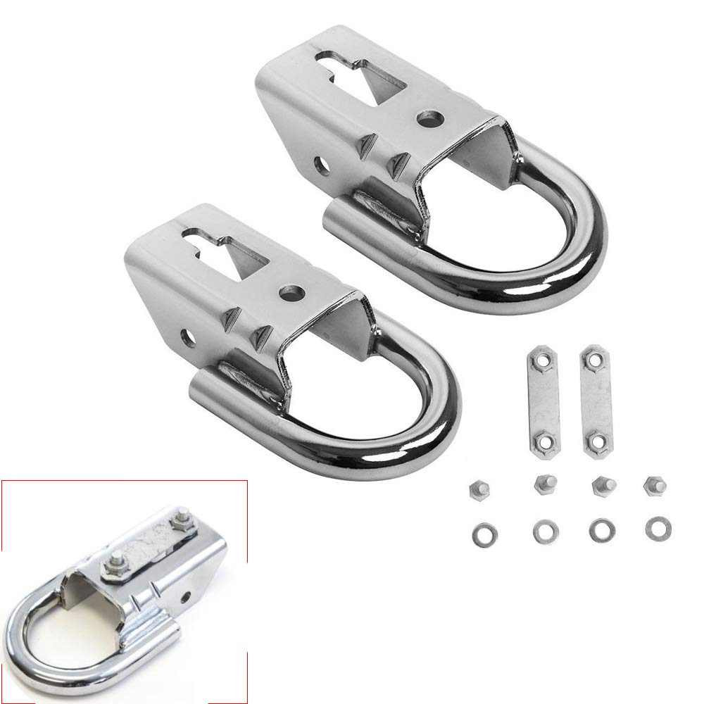 2PCS Chrome Tow Hooks for 20092016 Ford F150 Genuine RHA Pair with