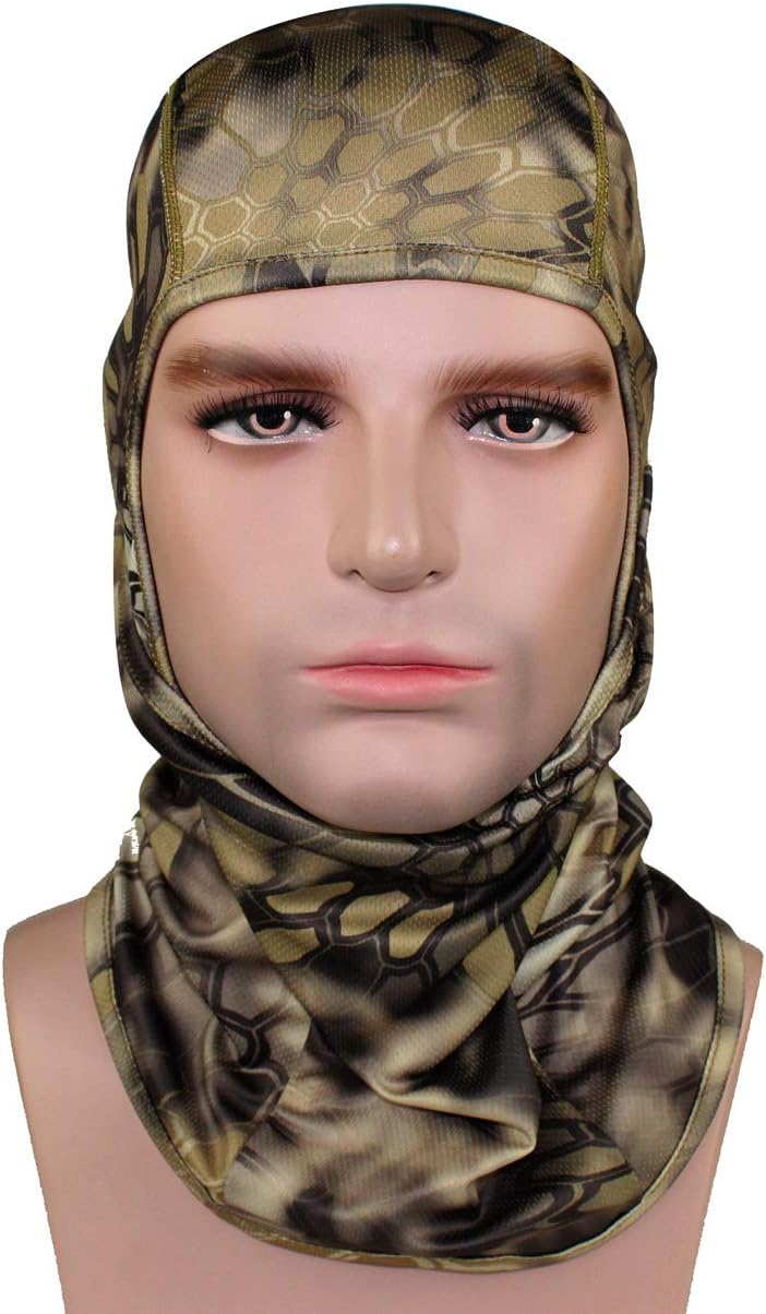 GANWAY Pack of 2 Outdoor Accessories Fishing Hunting Masks Thin Camo Ski Mask Camouflage Motorcycle Headgear Sunscreen Hat Balaclava Face Mask : Sports & Outdoors