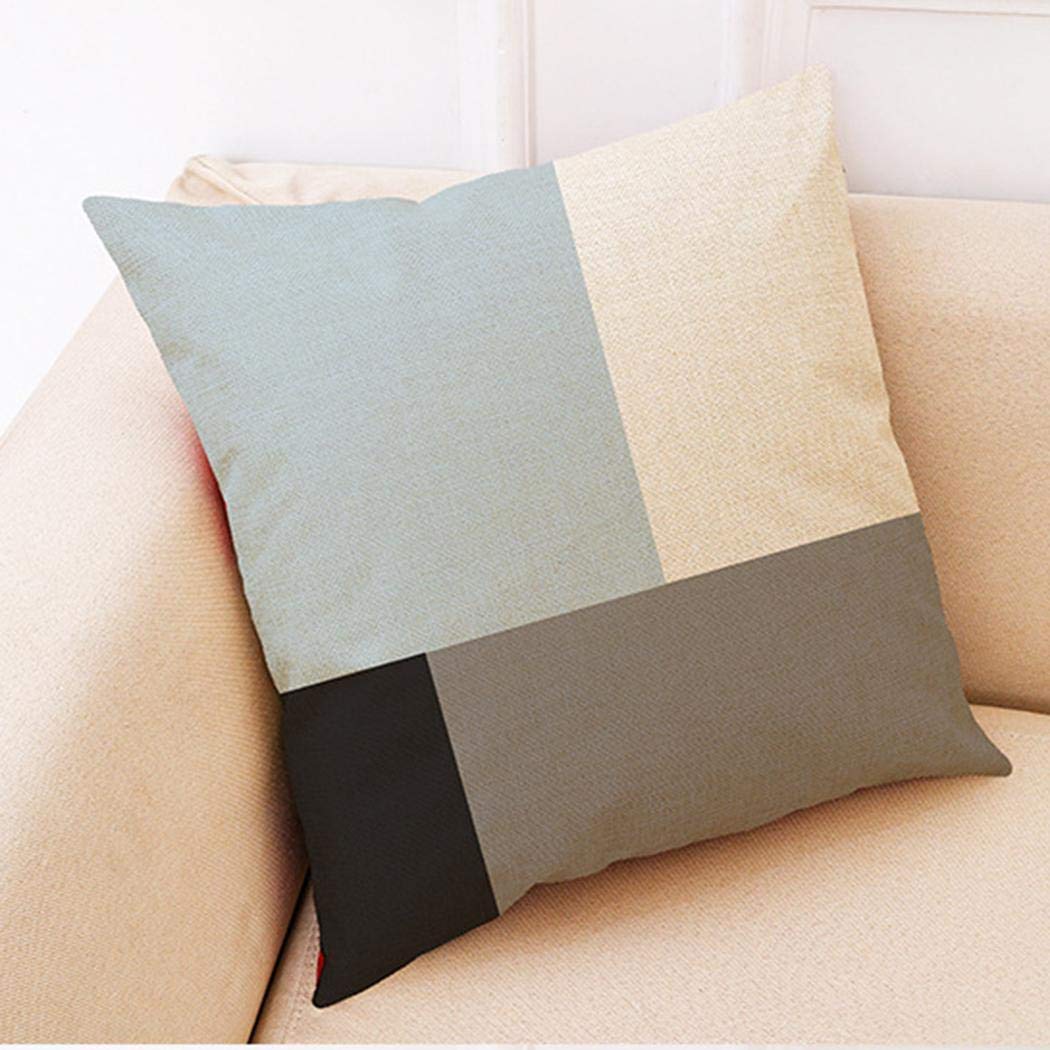 Pinsparkle Household Car Cotton Linen Fashion Pillowcase Cushion Case Pillowcases