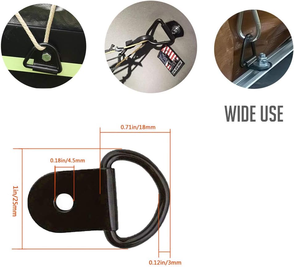 VinBee 40 Pack D-Ring Tie Downs - Image 3
