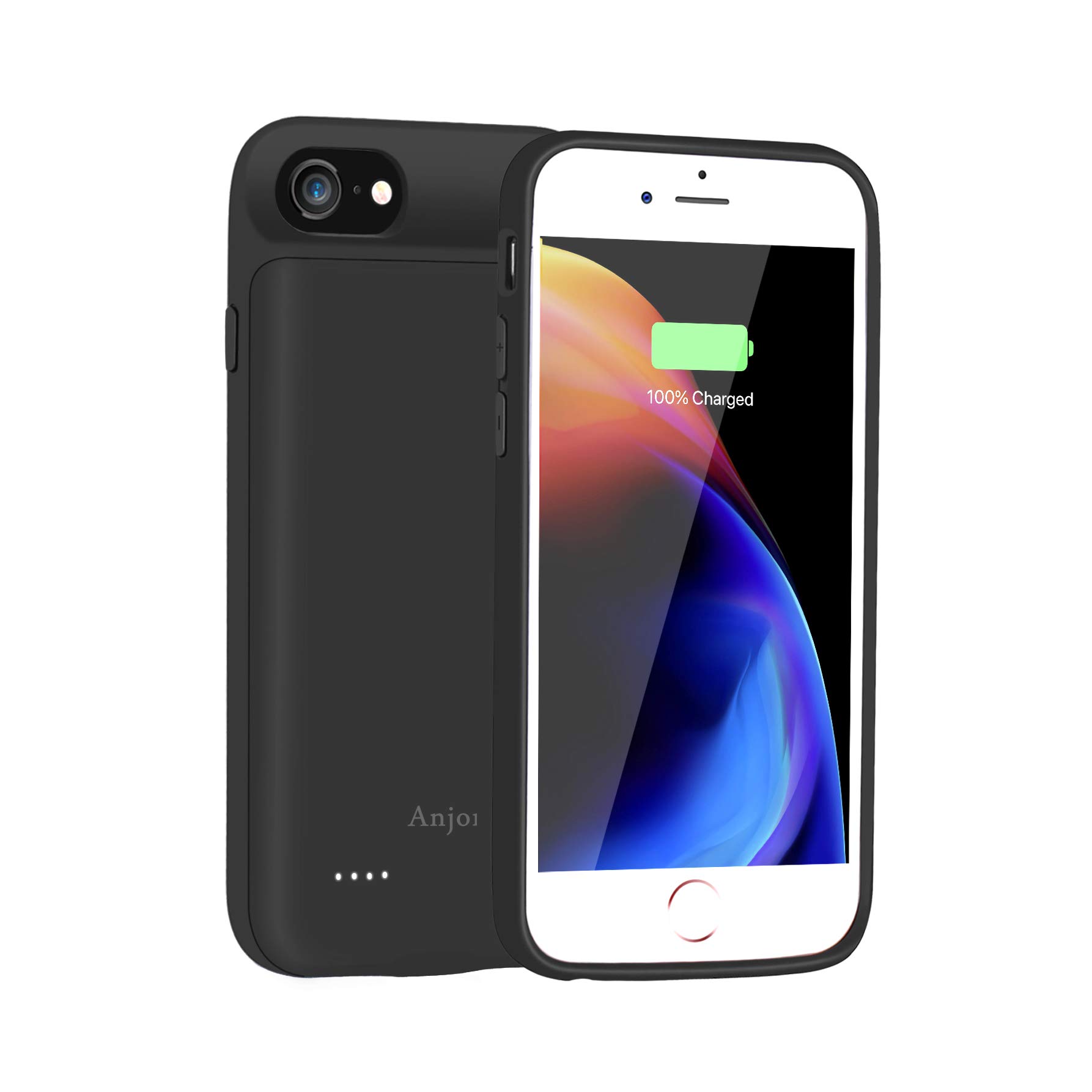 For iPhone X Battery Case 5200mAh Rechargeable External