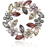Crystal Brooches for Women Rhinestone Flower Brooch Brooches and Pins Elegant Brooch Jewelry Gift