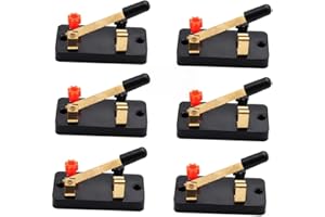 XFFCSEC 6pcs Single Knife Switch:Used for Physics Laboratory,School Electronic Experimenting,Great for Demos Teaching Basic Principles of Electricity & How a Simple Circuit Works
