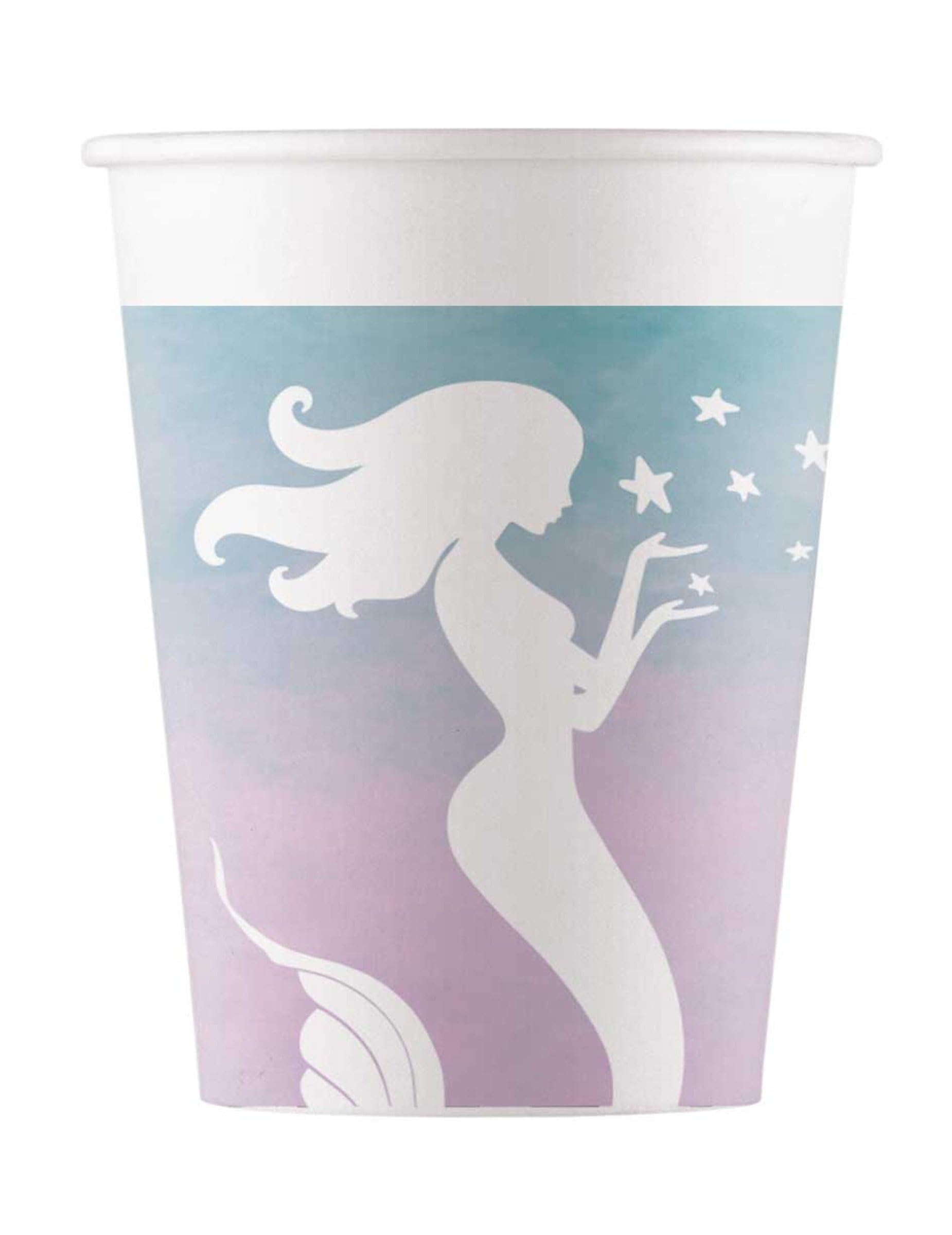 Procos Partyware Elegant Mermaid Paper Cups 200ml 8CT