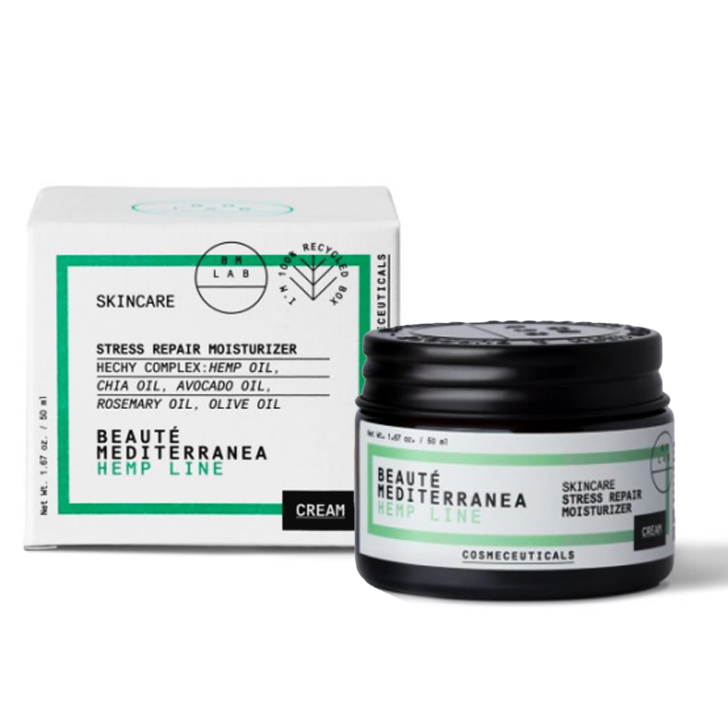 Beaute Mediterranea Stress Repair Moisturizer 50ml Peg-Free, Silicone Free, Sulphate-Free