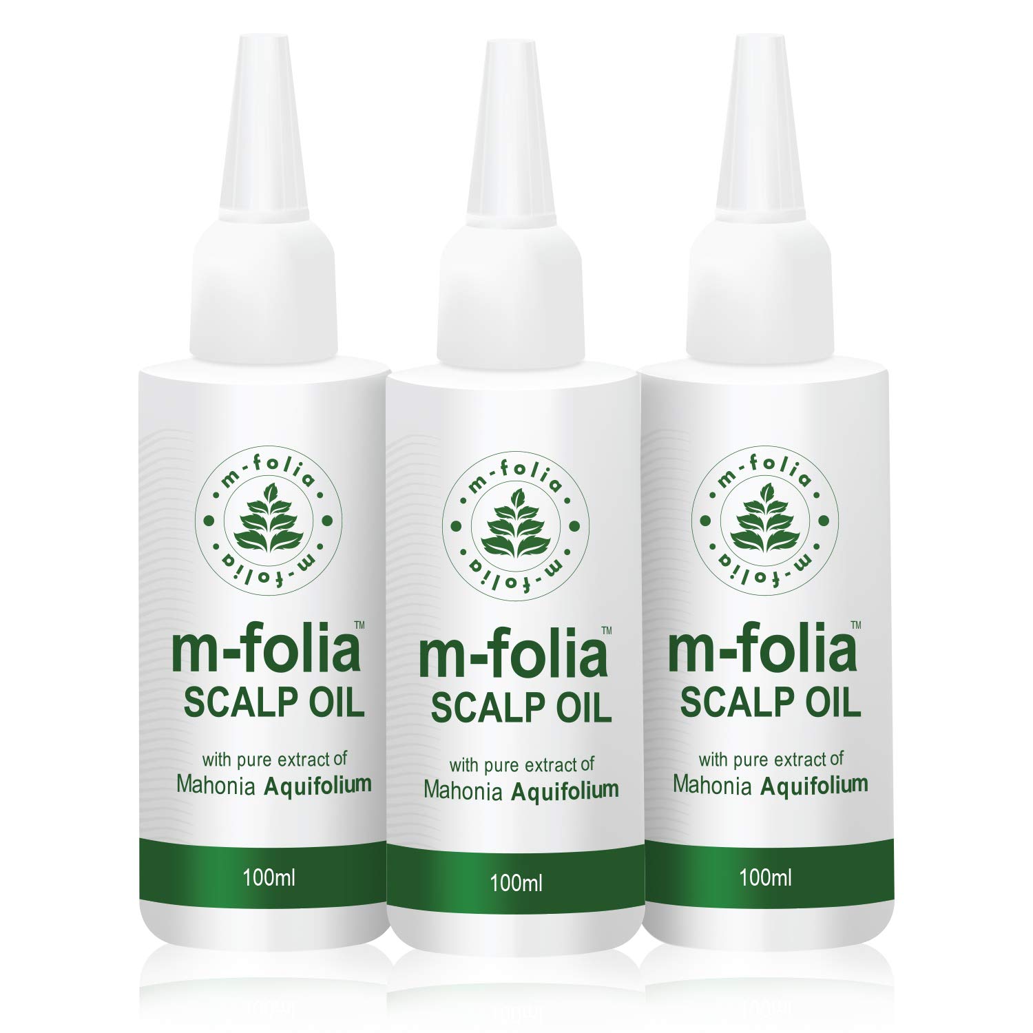 M-FOLIA Psoriasis Scalp Oil Multipack 3 x 100ml. Specially Formulated to Treat Hair and Scalp for The Symptoms of Psoriasis and Eczema