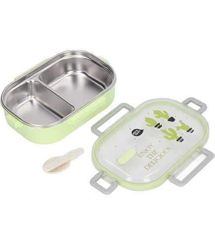 Boîte à Goûter Enfant En Inox En Forme D'abeille - Double Compartiment, Anti-fuites, Idéale Pour L'école, La Garderie, Les Pique-niques