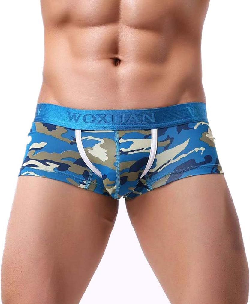 Jieson Men's Underwear Fashion Briefs Shorts Soft Underwear Pouch Camouflage Print Underpant for Him