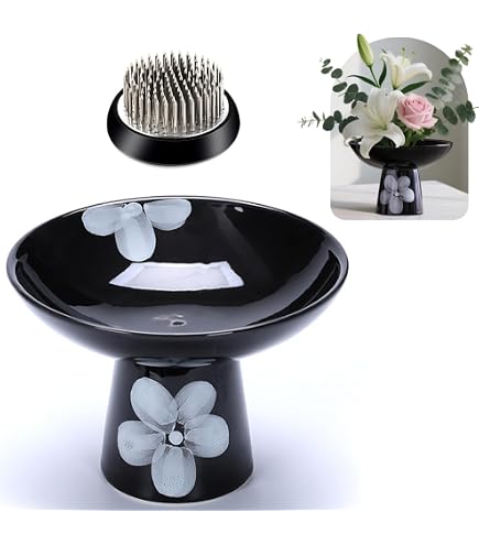 Amazon.com: Japanese Inspired Ikebana Vase Kit, Black Flower