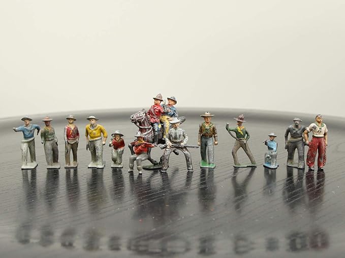 Amazon ヴィンテージ ミニチュア 人形 ジオラマ 鉛製 カウボーイ 西部劇 フィギュア フィギュア ドール 通販
