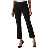 Rafaella Womens Rafaella Women's Straight Leg Ankle Dress Pants - 28" Business Casual with Classic Fit & Slimming Panel