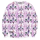 Men's Hoodies Long Sleeve Printed 3D Lovely Cats Sweatshirt M