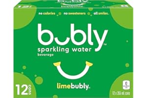 Bubly Eau pétillante citron, canettes de 355 mL, paquet de 12