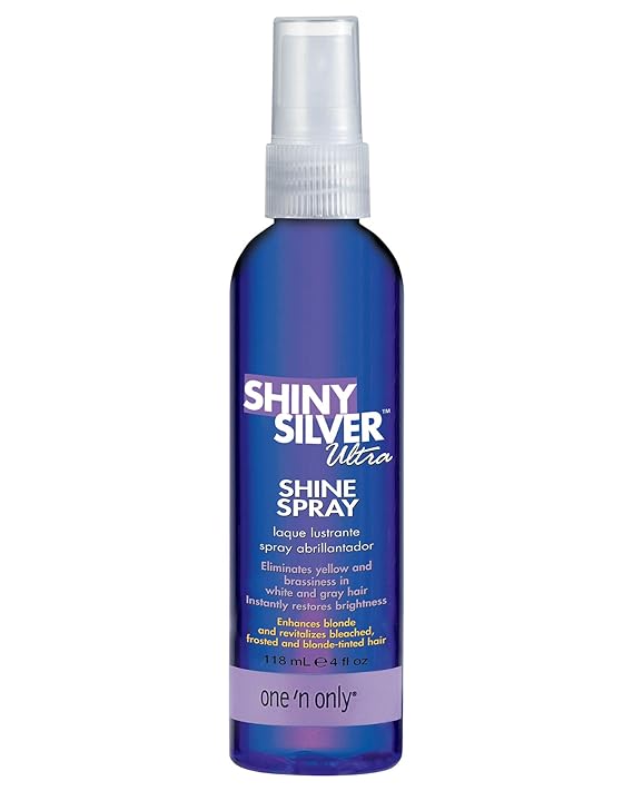 One N Only Shiny Silver Ultra Shine Spray Restores Shiny Brightness To White Grey Bleached Frosted Or Blonde Tinted Hair Instantly Revitalizes Dry Hair Prevents Color Fading 4 Fl Oz Hair Styling Serums Beauty Amazon Com One N Only Shiny Silver Ultra Shine Spray Restores Shiny Brightness To White Grey Bleached Frosted Or Blonde Tinted Hair Instantly Revitalizes Dry Hair Prevents Color Fading 4 Fl Oz Hair Styling Serums Beauty Amazon Com