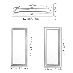 3 Slimline Frame Dies for Card Making Slim Cut