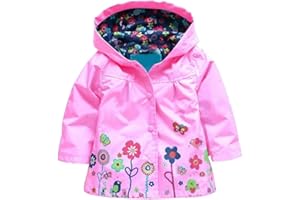 Arshiner Girl Baby Kid Waterproof Hooded Coat Jacket Outwear Raincoat Hoodies