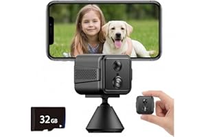 Mini Hidden Camera 4K Wireless Nanny Cam for Home Security Pet Dog Cat Monitor with Night Vision, Motion Detection, 2.4/5 GHz