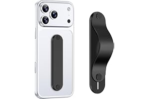 GripMate Phone Grip Holder, Finger Strap Stand, Metal Aluminum Alloy Kickstand with Soft TPU Loop - Universal Ultra Slim Comf