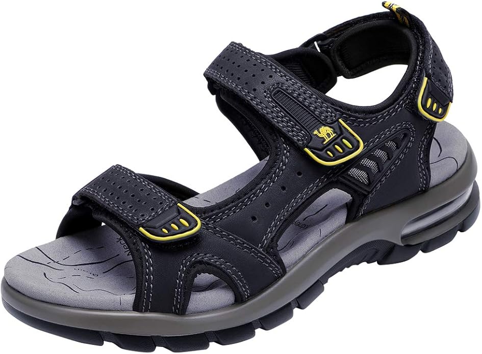 Camel Crown Men's Leather Sandals Waterproof Hiking Sandals : The market is versatile and there 