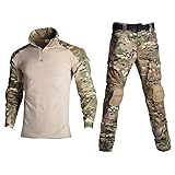Lilychan Mens Tactical Military Suits Long Sleeve