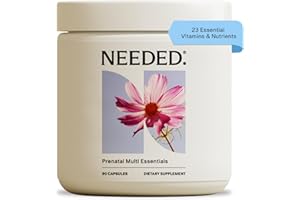 Needed. Multivitamin for Prenatal | Prenatal Multi Essentials Capsule - Pregnancy, Breastfeeding, Postpartum | Expertly-Formulated & Third-Party Tested, | 30-Day Supply