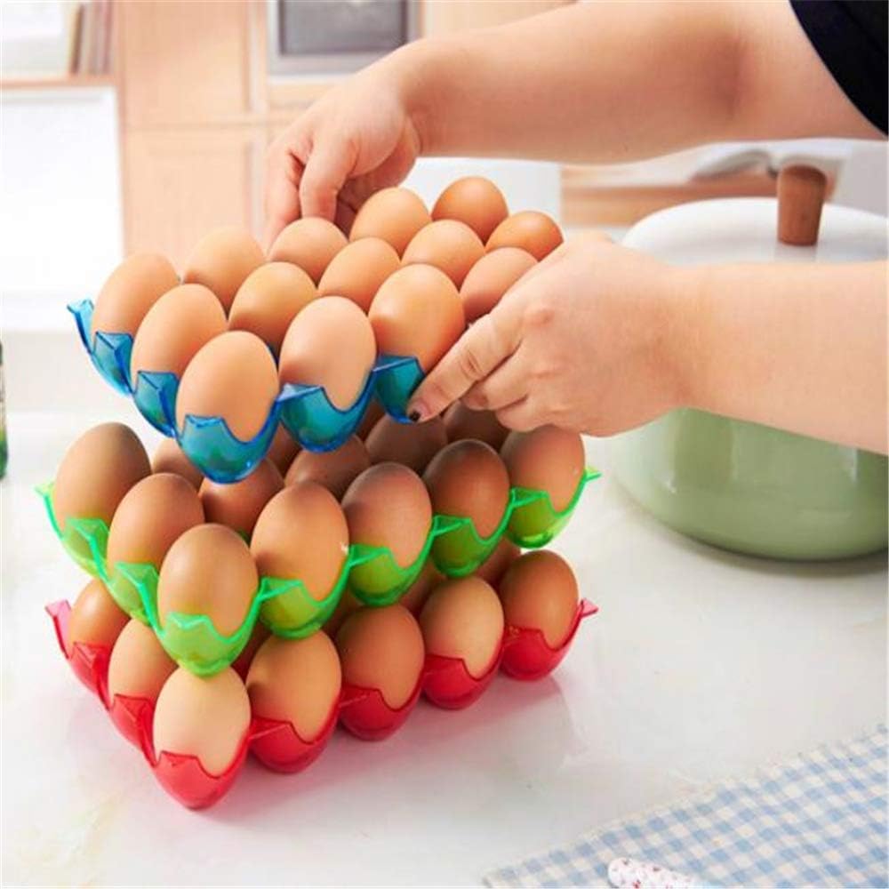 2 Piezas Caja Envase para Huevos para la Nevera Caja con Tapa Huevera