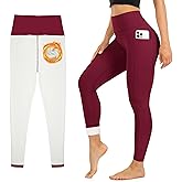 Blisset Women's Fleece Lined Leggings Thermal Warm Winter Tights High Waisted Soft Yoga Pants with Pockets