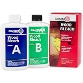 Zinsser Wood Bleach Kit, 2-Step Brightening System, Interior Wood Surfaces | 8oz. 2-step wood bleach kit, 16 fl oz total. Lightens furniture, floors, cabinets &amp; trim; removes color &amp; red tones.