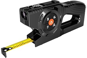 Aicevoos 3-in-1 Digital Tape Measure, 196Ft Laser Measurement Tool & Auto Lock Tape with Instant Digital Readout and Green Laser Extension, Measuring List with Memory