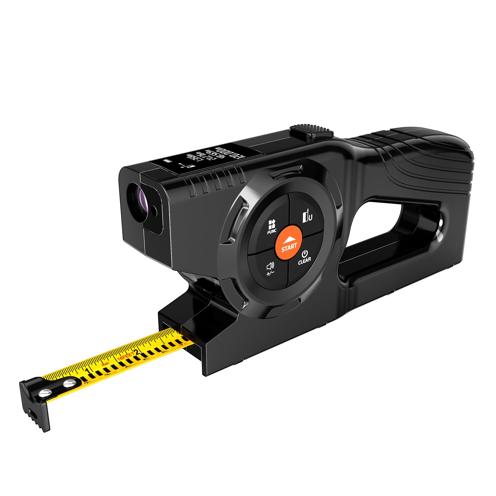 Aicevoos 3-in-1 Digital Tape Measure, 196Ft Laser Measurement Tool & Auto Lock Tape with Instant Digital Readout and Green Laser Extension, Measuring List with Memory