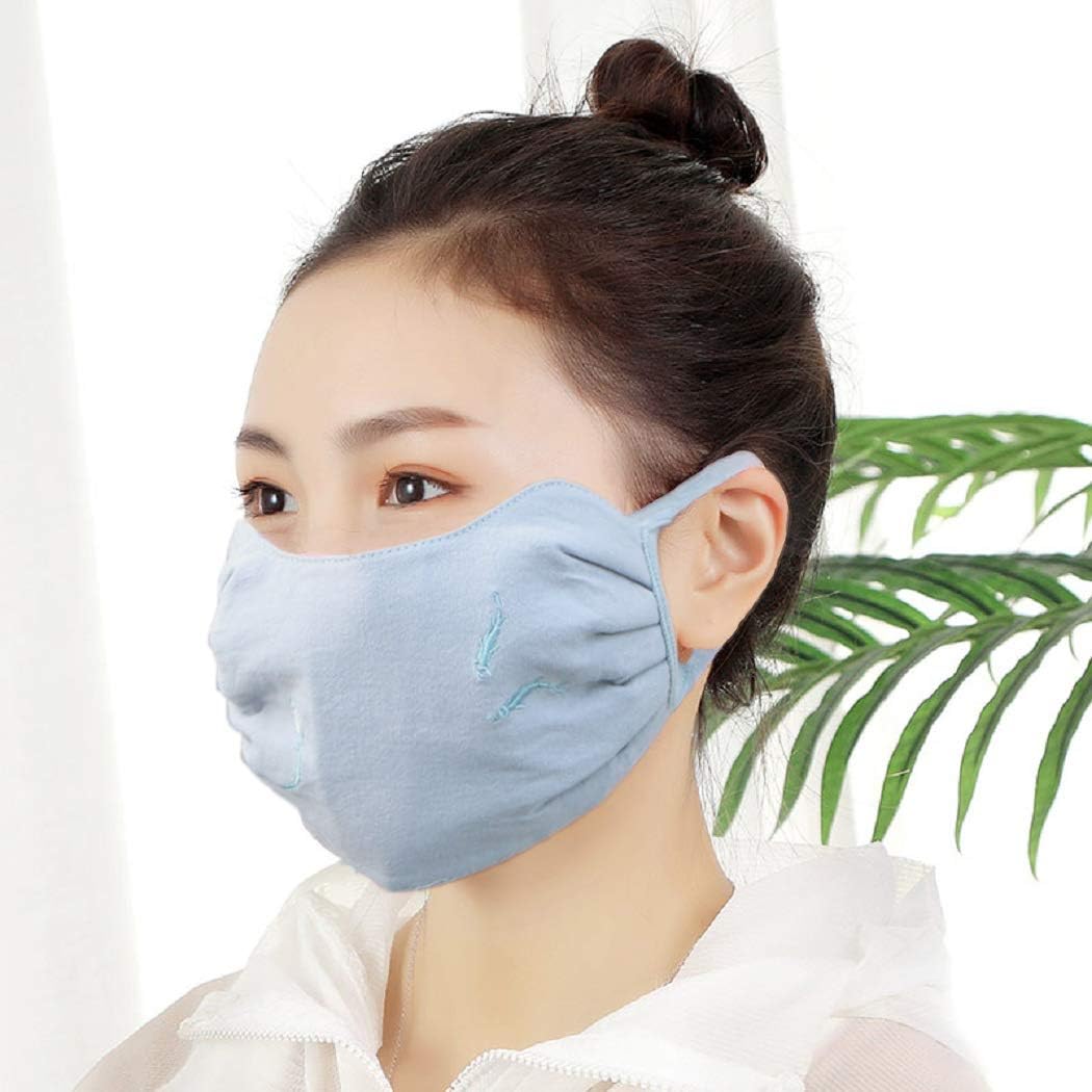 Gedone Mask Anti Dust Pollution Dust Mask,Washable Cotton PM2.5 Face Mask With Adjustable Straps Mask for Kids Man and Woman