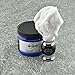 Mid Century Shaving Brush - Black Badger Hair - Metal and Faux Horn (Acrylic) For a Premium Wet Shave Experience (Black)
