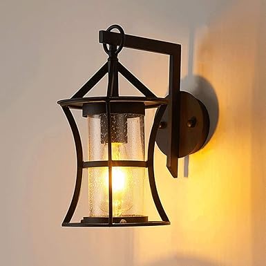 LED E27 Aplique de pared al aire libre Luminarias Metal europeo Hierro