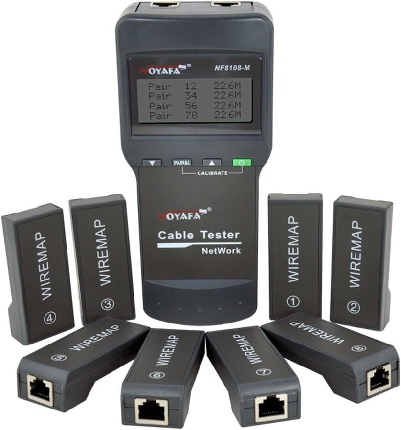 NOYAFA NF8108M Network LAN Cable Tester Wire Length Tester Cat5 Rj45