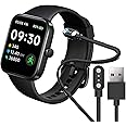 Compatible with SKG V7 Smart Watch Charger, Replacement Magnetic USB Charging Cable Compatible with SKG V7/MVEFOIT 1.7'' P42B Watch/P42B/Wwzzey P42B/Y20GT/AooDen P45 1.8'' Smart Watch (Black)