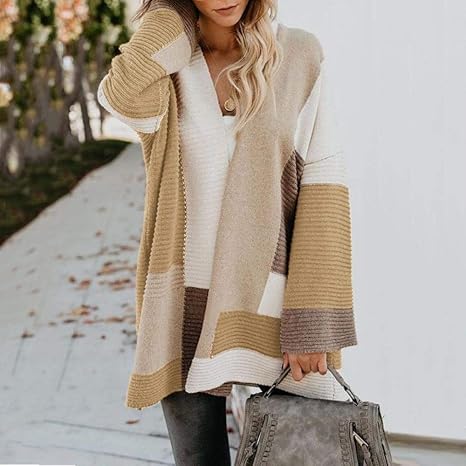 ladies striped cardigan