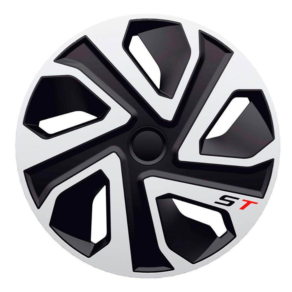 J-Tec Set of 4 wheel covers ST 15-inch silver/black
