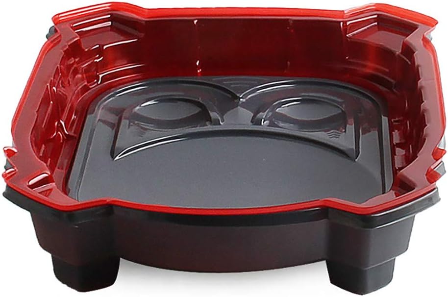 Ansenesna New Exciting Burst Gyro Arena Disk Duel Spinning Top Beyblades Launcher Stadium (Red)