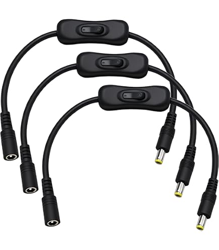 1-20PCS Connettore DC Spina Maschio/Femmina 5.5x2.1mm Cavo Adattatore 20cm Adatto per Strisce LED/Cavo di Alimentazione Telecamera di Sicurezza  13