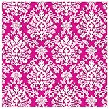 Amscan Classic Brocade Print Jumbo Gift Wrap, Pink, 16' x 30