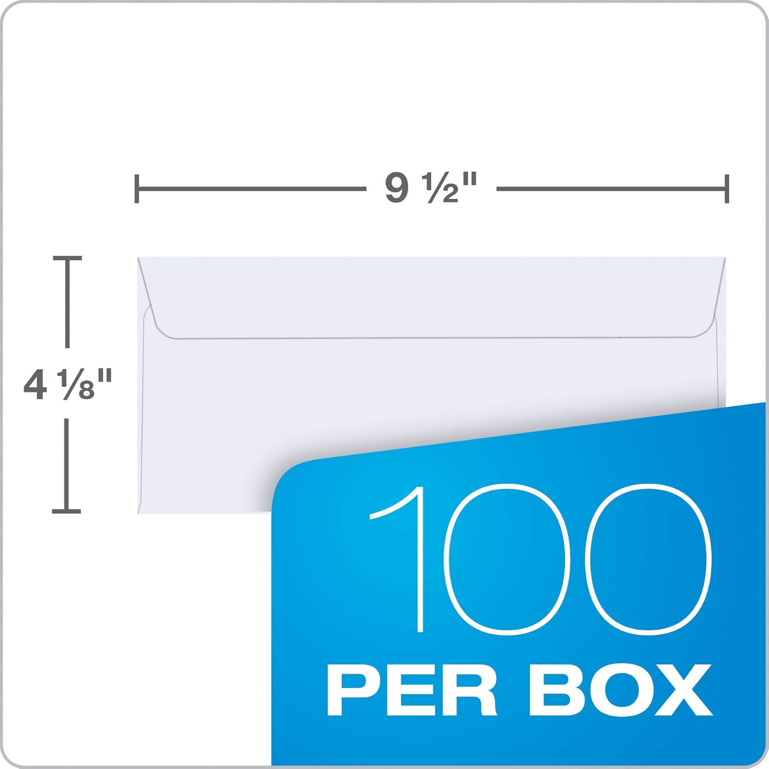 Quality Park #10 Self-Seal Security Envelopes, Security Tint and Pattern, Redi-Strip Closure, 24-lb White Wove, 4-1/8" x 9-1/2", 100/Box (QUA69117) : Office Products