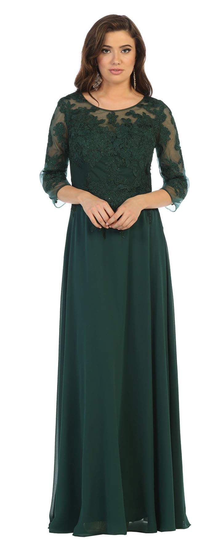 Formal Dress Shops Inc FDS1637 Mother of The Bride Embroidered Gown