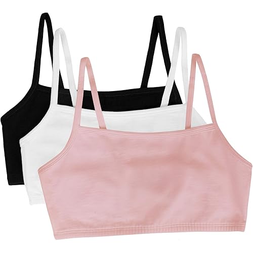 Fruit of the Loom Women's Spaghetti Strap Cotton Pullover Sports Bra