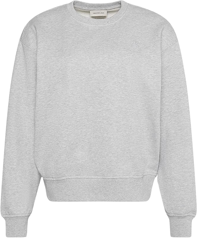 Logótipo do Arquivo de Sweatshirts Femininas Francês Terry Decote Revolta, Cinzento (História Cinzento Heather), L