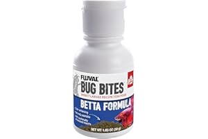 Fluval Bug Bites Betta Fish Food, Granules for Small to Medium Sized Fish, 1.05 Oz.