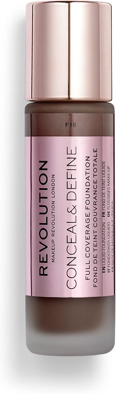 Revolution Beauty London Conceal and Define Foundation F18 23ml