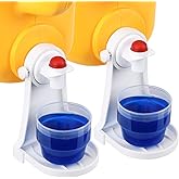 LEVOSHUA Laundry Detergent Cup Holder, Fabric Softener Drip Catcher, Firmly Holds on Bottle Spouts, Keeps Washer Dryer and Fl