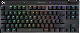 Logitech G PRO X TKL Lightspeed Wireless Keyboard GX Brown UK Layout Black view 1