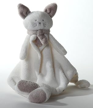 Chat Doudou Blanc Et Beige Gris Amazonfr Jeux Et Jouets